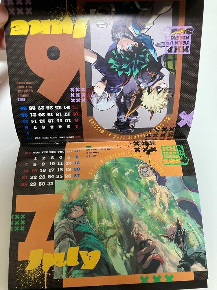 最強ジャンプ12月号付録　ヒーローアカデミアカレンダー 最強ジャンプ2022年12月号 最強ガシャステーション限定 僕
